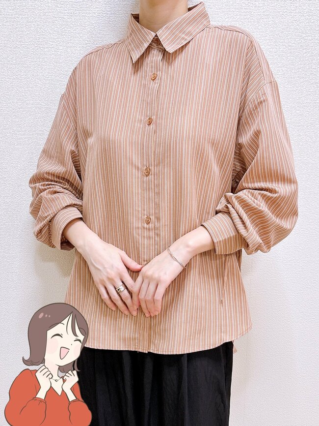 羽織るだけでおしゃれコーデが完成！ハニーズの「ぽわん袖シャツ」ゆったりシルエットで着痩せ効果もバツグンです！《購入レビュー》