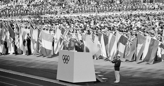 1964年の東京五輪開会式