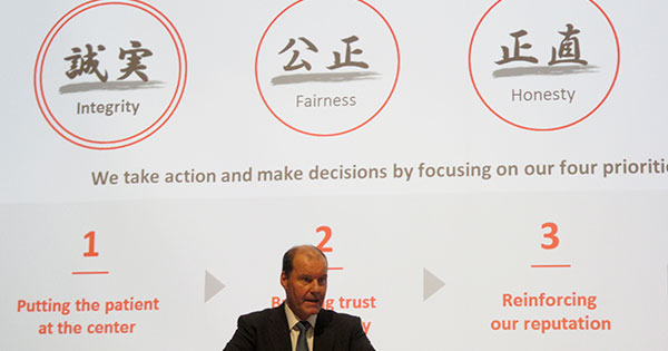 武田薬品工業のクリストフ・ウェバー社長CEO