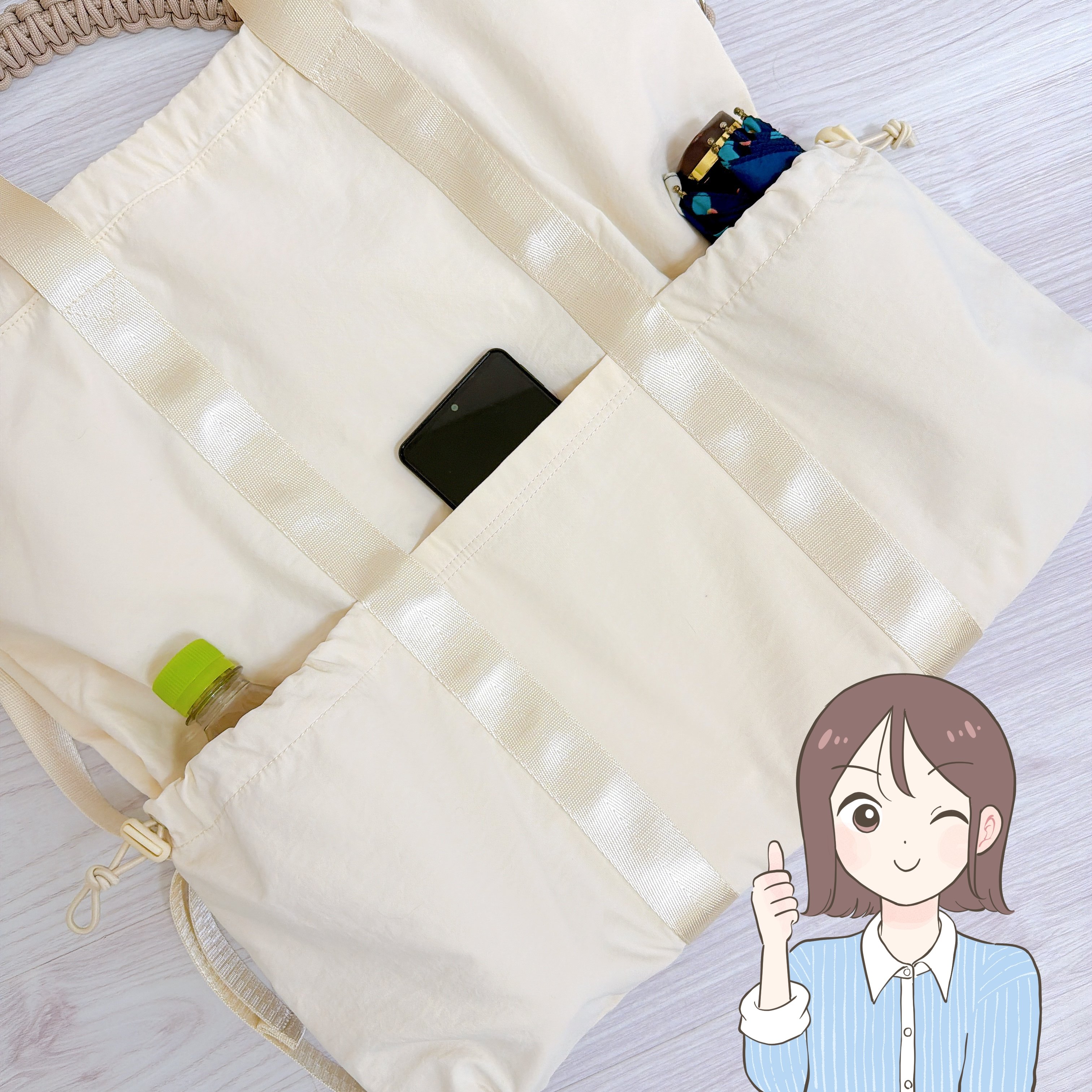 「3色全て購入しました」「とても可愛い」ハニーズの“大容量バッグ”ポケットたくさんで使いやすい！「一目惚れして買いました」《購入レビュー》