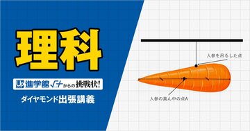 【中学受験の良問・理科】「ニンジンを吊り下げた糸の位置を変えるとニンジンはどうなる？」中学受験最高峰・筑駒で類題の「てこ」の問題