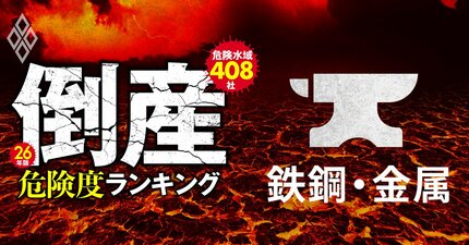 【鉄鋼・金属20社】倒産危険度ランキング2026最新版！日本製鉄の出資先が6位に、1位は？