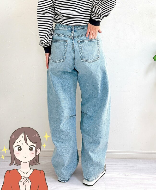 「この形を探してました！」「休日ほぼ履いてます」GUの“絶賛ゆったりパンツ”丸みのあるシルエットが可愛い！「スッキリ見えて大正解でした」