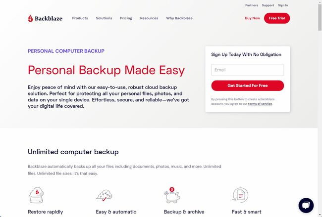 パソコンをクラウドにバックアップできる「Backblaze」