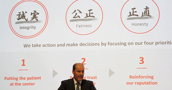 武田薬品工業のクリストフ・ウェバー社長CEO