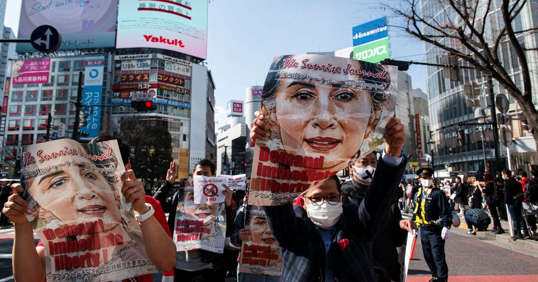 渋谷で行われている抗議活動