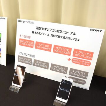 nuroモバイル、サービスをシンプル化　月300円～の「お試しプラン」も
