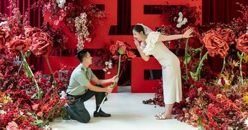 中国の「映える」婚姻登記所、少子化問題の打開策に？