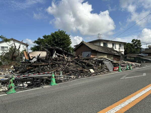 家屋倒壊の様子