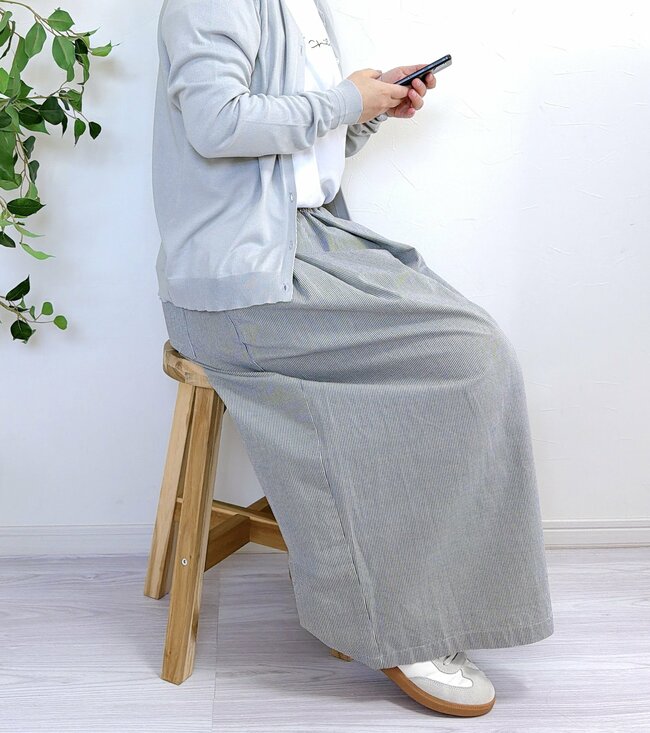 「即買いしました」無印良品の“スカートみたいなパンツ”が体型カバーできて楽ちん！「これからヘビロテ」「上品で可愛く見えます」