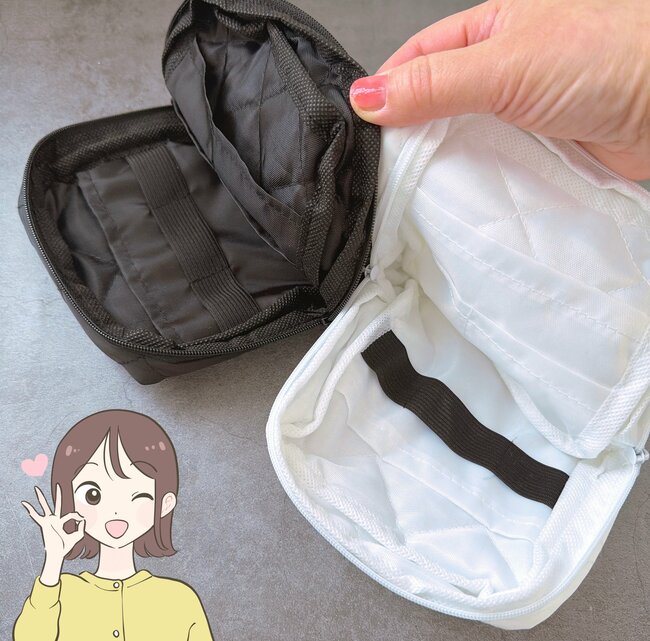 「え、本当にセリアの商品だよね…？」こんなに収納力のある“ふっくらポーチ”が110円で買えるのはスゴイ！