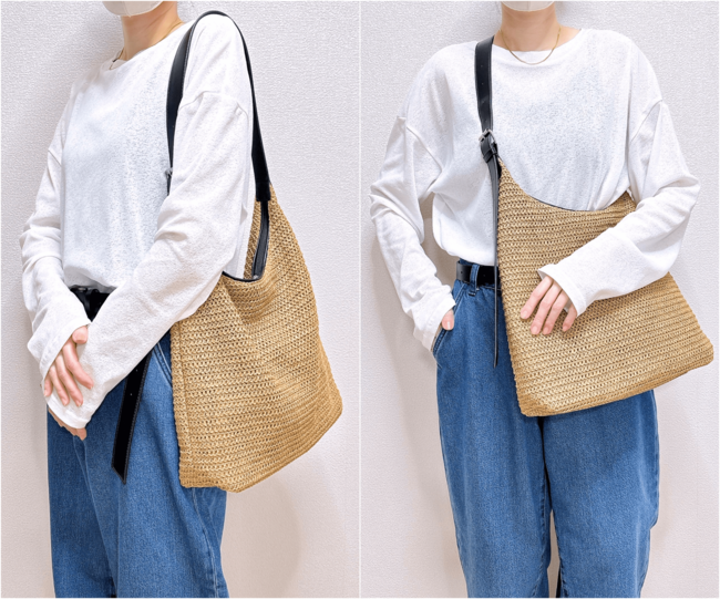 「高見え商品です」「荷物がたくさん入る」GUの“2990円バッグが”オシャレな上に大容量！「50代でもラフすぎずに持てそう」《購入レビュー》