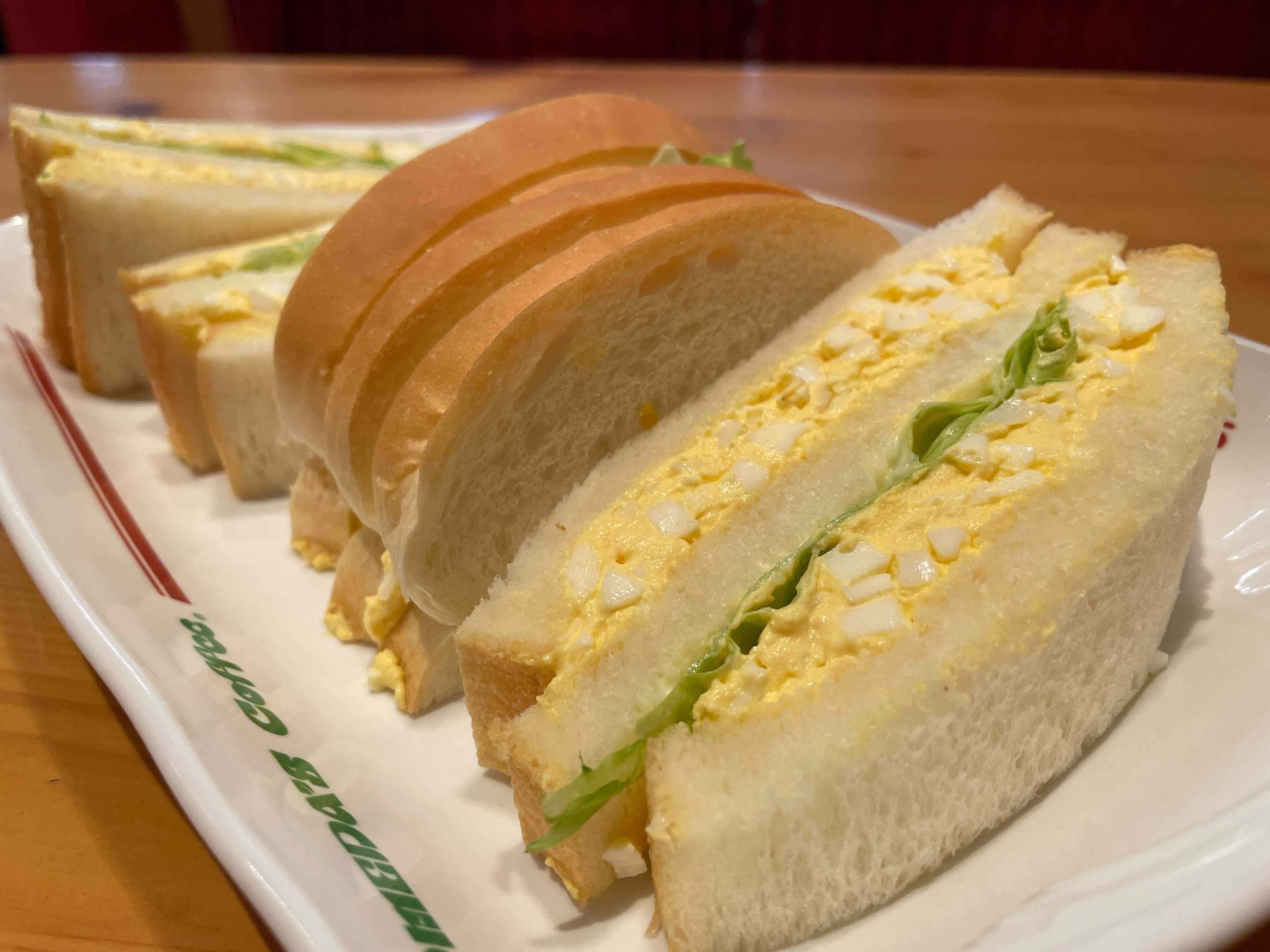 コメダ珈琲店のエッグサンド