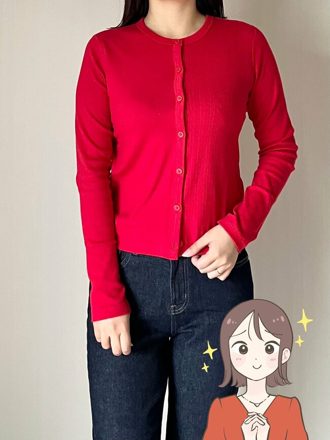 シルエットが美しすぎる…!ユニクロの「細見えカーディガン」上半身がすっきり見えるし、サッと羽織るだけでオシャレ!