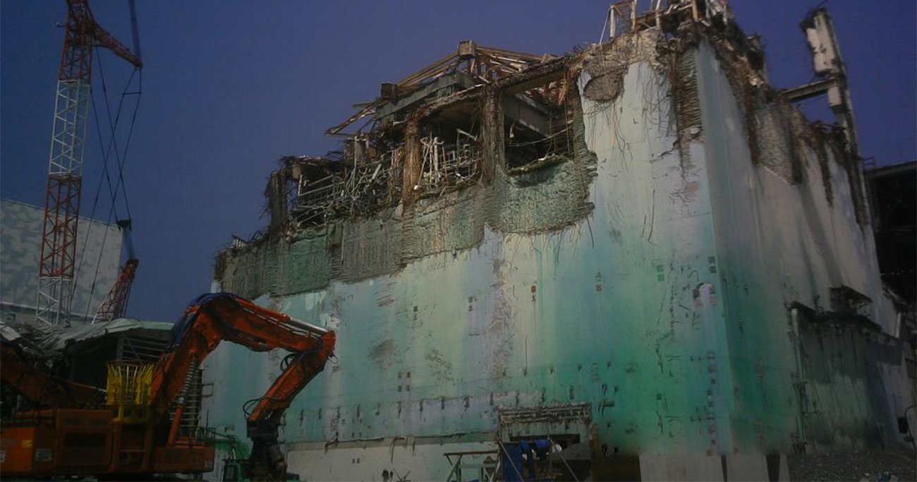 核爆発疑惑が指摘されている福島第一原発3号機 (撮影/桐島瞬)