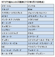 ＮＹダウ30に世界最大の「アップル株」が入っていない理由