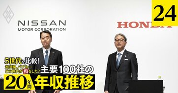 ホンダ、日産、スズキ、トヨタの年収「得をした世代」は？ホンダは年配社員、日産は若手が勝ち組に【5世代20年間の推移を独自試算】