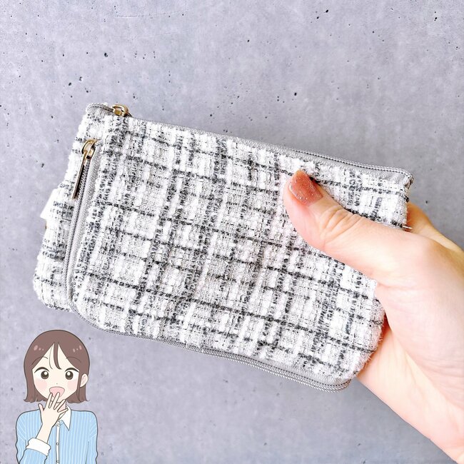 カードや診察券が20枚入った！ダイソーの「ぺたんこポーチ」ミニ財布にもなって便利すぎる！《購入レビュー》