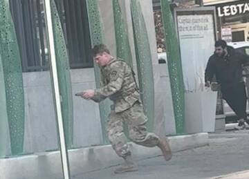 米首都の州兵銃撃、目撃者が撮影