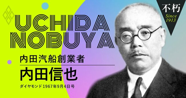 「ダイヤモンド」1967年9月4日号 内田信也・内田汽船創業者