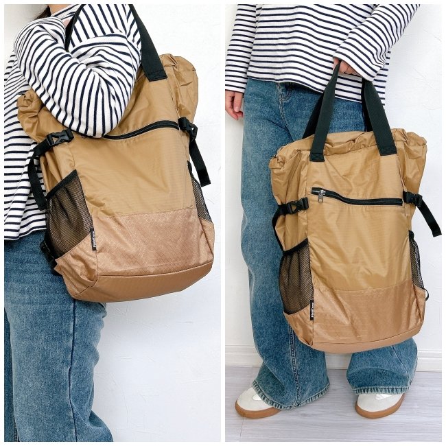 「3個目リピ買い」「文句なしのお品」ワークマンの“大容量バッグ”1泊分の荷物が入るし、2WAYで使えて楽ちん！「重たさを感じません」