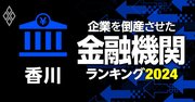 企業を倒産させた金融機関ランキング【香川】3位高松信金、1位は？