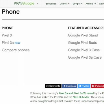 グーグル廉価スマホ「Pixel 3a」一瞬だけ登場