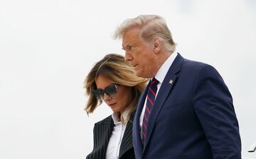 トランプ大統領、新型コロナ陽性　メラニア夫人も