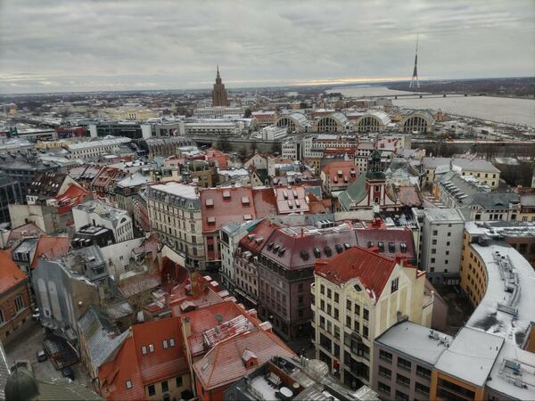 リガ市内の光景（提供=筆者）