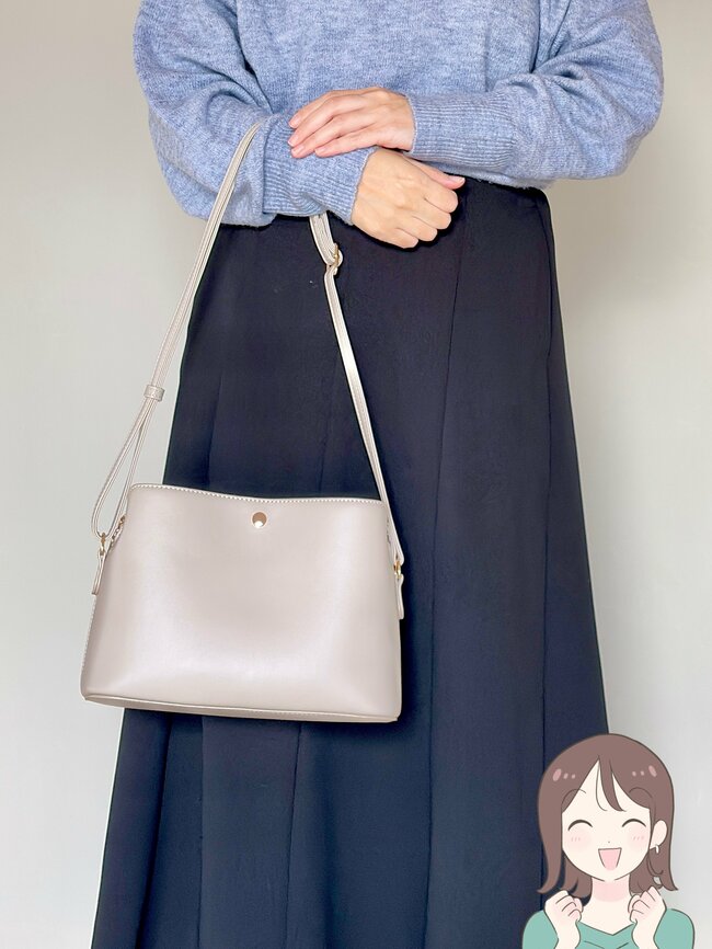 「まさに求めてたバッグです」ハニーズの“高見えショルダー”が理想的すぎる!「サイズ感完璧」「ポケット多くて長財布も入る」