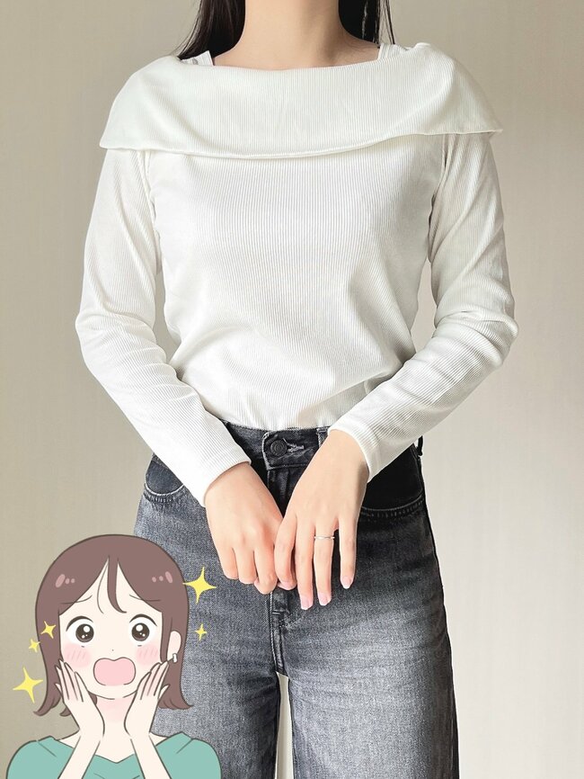 「色違いで購入しました!」ハニーズの“華やかトップス”着るだけでスタイル良く見えてうれしい!「二の腕が太く見えない」「体が細見えする」