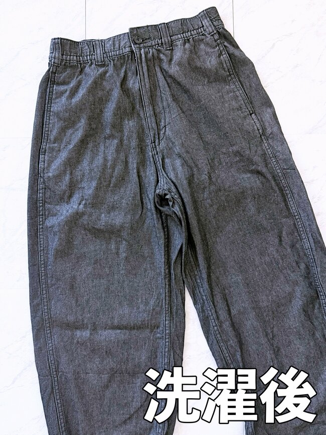 「久々に当たりの商品を見つけた」GUの“美シルエットなパンツ”薄くてはき心地バツグン！「ヘビロテ中です」「色違いで2着買っちゃいました」《購入レビュー》