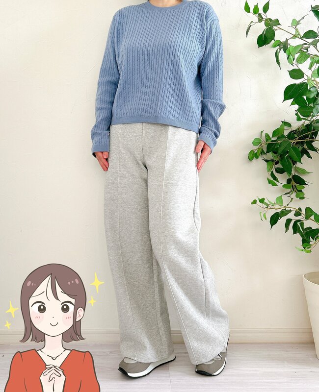 「最高に良くない？」ユニクロの“楽ちんパンツ”がスウェットとは思えないキレイさ…！「大優勝すぎる！」「まじで優秀」