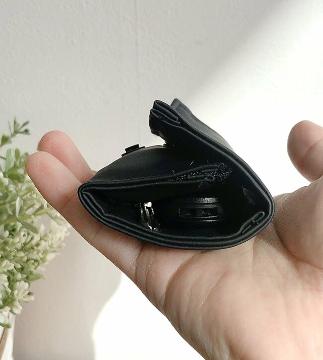 ミニ財布にちょうどいい…！ダイソーの「小銭が入るキーケース」クレカや診察券もスポッとしまえるの！