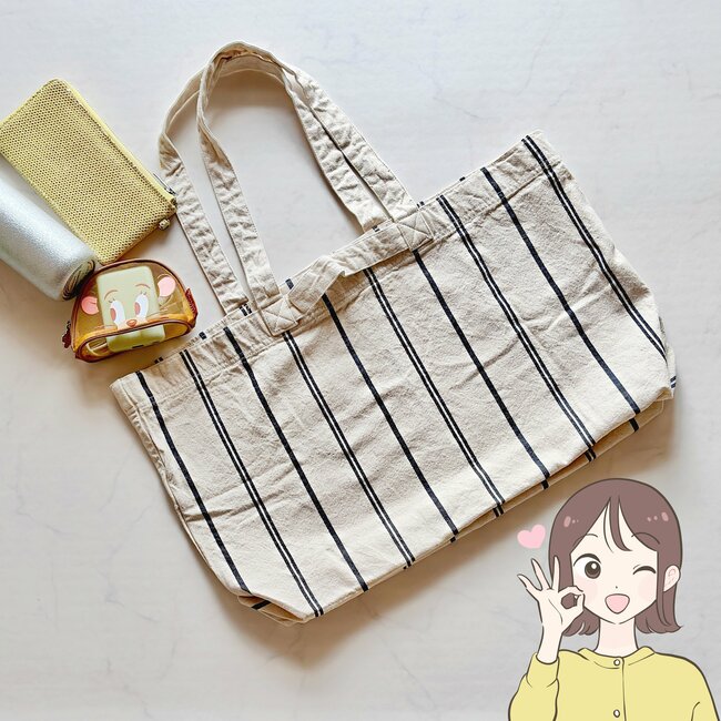 2泊分の荷物がすっぽり！無印良品の“1290円トートバッグ”荷物がポンポン入って楽ちんすぎる！「文句なしの可愛さ」「購入して良かった」「お気に入りです」《購入レビュー》