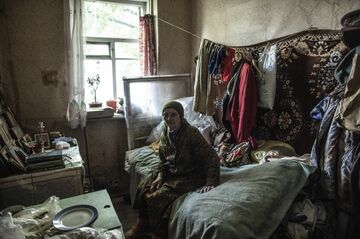 旧ソ連を慕うウクライナ女性、プーチン氏に反旗