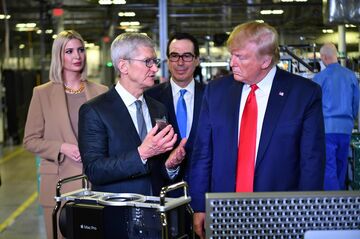 米国の対中関税、アップルの適用除外検討=トランプ氏