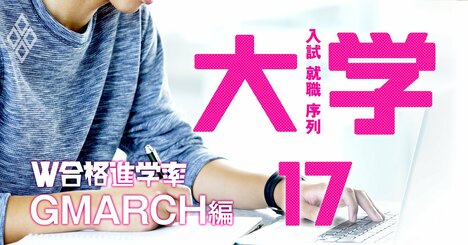 GMARCH、W合格時の進学率で関東の難関私立大学「真の人気序列」を判定