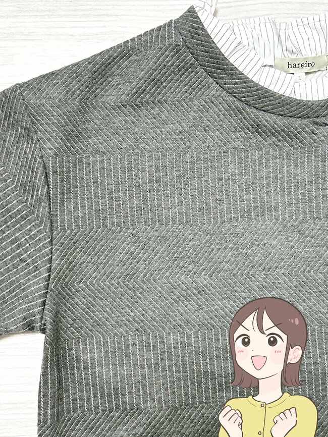 すぽんと着るだけでコーデが完成！しまむらの「1639円トップス」お尻が隠れる長さで体型カバーもバッチリ！