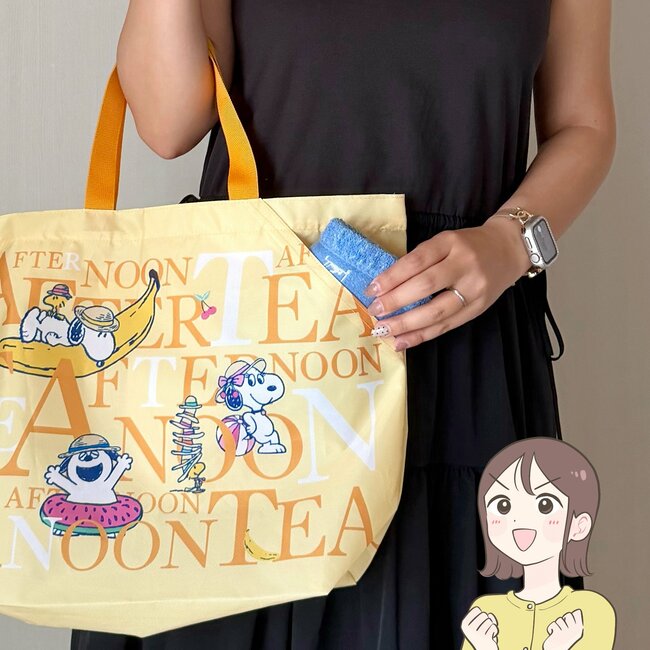 かわいすぎて年中持ち歩きたい!アフタヌーンティーで見つけた「スヌーピーの大容量バッグ」持ってるだけで癒される!【購入レビュー】