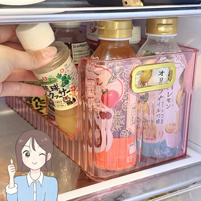 フランフランに売ってそう！ダイソー姉妹店の「高級感たっぷり収納」冷蔵庫がスッキリ片付きます！