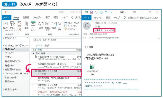 次のメールが開いた!
