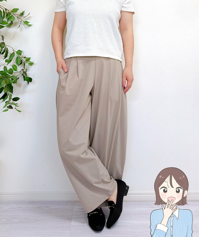 「涼しい！」「この夏ヘビロテの予感」ハニーズの“ひんやりワイドパンツ”がサラサラで快適だと大人気…！「下半身大きめの私でもすっきり」【購入レビュー】