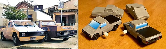 70年代のブラジルのピックアップトラックのミニカーを自作してみた