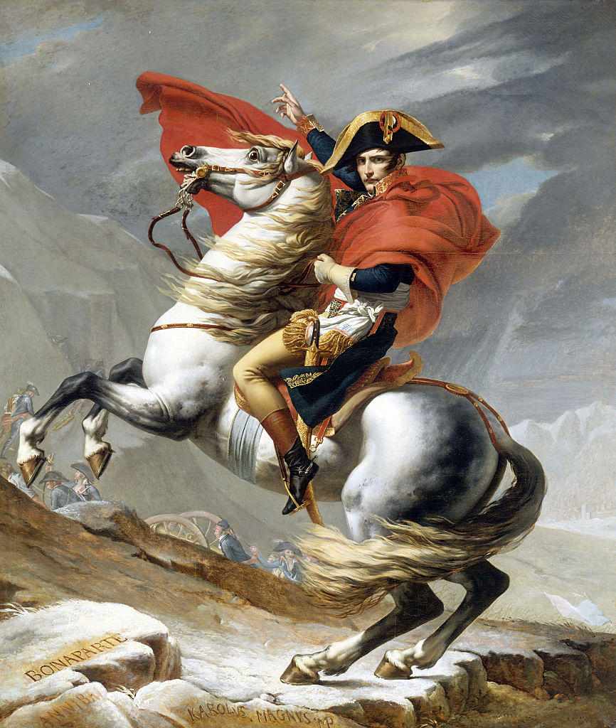 「盛り上手」ナポレオンのイメージ戦略、アルプス越えの絵が斜めを向く深い理由