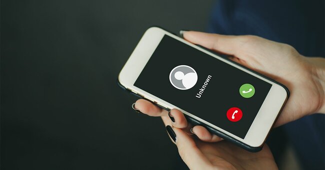 着信のあるスマホ