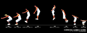 幅跳びの「分解写真」で5歳から定年まで「人間の成長」を表したインフォグラフィック
