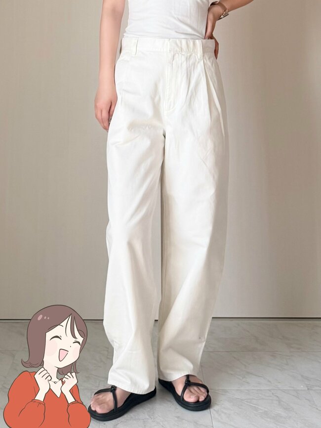 「通年はきたいです!」「体型カバーも◎」ユニクロの“着回しワイドパンツ”きれいめにもカジュアルにも使えて万能です!「春から夏にかけての必須アイテム」