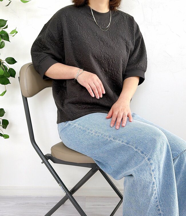 【ワークマン】すぽんと着るだけでカワイイ！1280円の「ふんわりトップス」スウェットみたいで楽ちん！