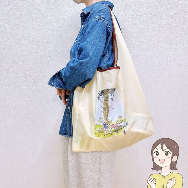 「一目惚れして購入」ハニーズの“プーさんエコバッグ”2Lペットボトルが6本も入った！「原作好きには嬉しいです」「絵柄がとてもかわいい」《購入レビュー》